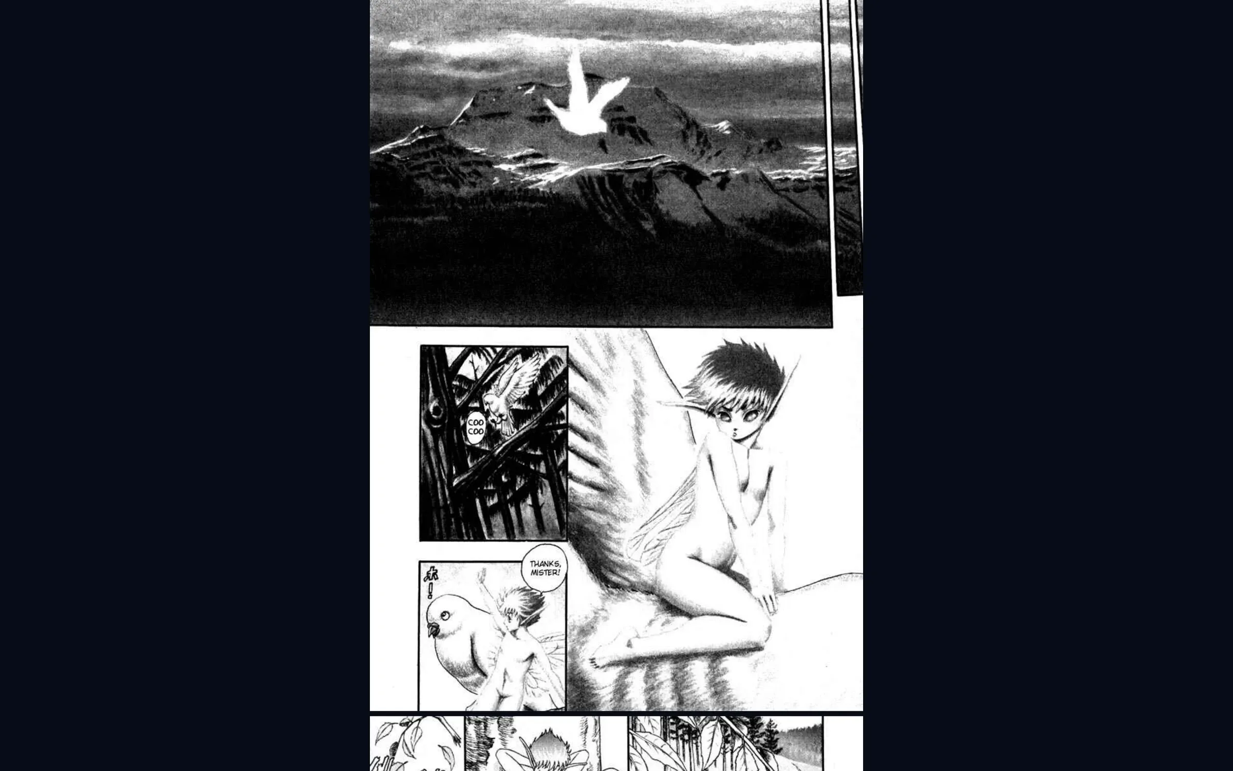 Leitor de mangá em modo contínuo